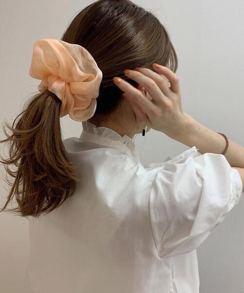 INGNI（イング）の「シュシュ（シュシュ・レディース・オレンジ/アイボリー/ピンク/グレー・ONE SIZE）」の4枚目の写真