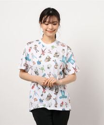 PIXAR（ピクサー）の「【 Disney / PIXAR 】総柄プリントＴシャツ（Tシャツ/カットソー・メンズ）」
