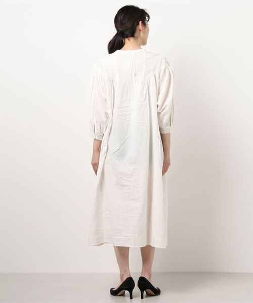 Samansa Mos2（サマンサ モスモス）の「V切替レースワンピース（ワンピース・レディース・オフホワイト/ラベンダー/ブラック・ﾌﾘ-）」の8枚目の写真