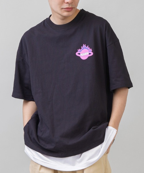SPINNS（スピンズ）の「【ゆったりシルエット】 FIRE PSDNバックプリント半袖Tシャツ（Tシャツ/カットソー・メンズ・ホワイト/グリーン/ブラック・ONESIZE）」の20枚目の写真