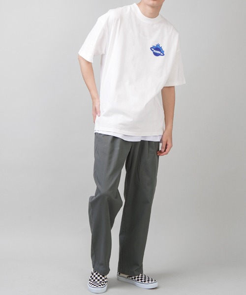 SPINNS（スピンズ）の「【ゆったりシルエット】 FIRE PSDNバックプリント半袖Tシャツ（Tシャツ/カットソー・メンズ・ホワイト/グリーン/ブラック・ONESIZE）」の22枚目の写真