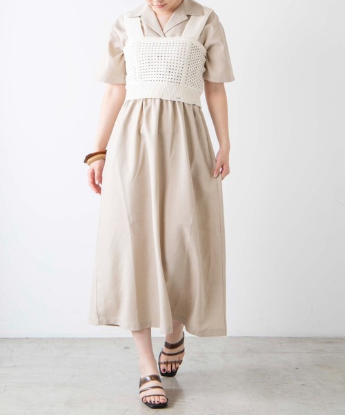 WEGO（ウィゴー）の「WEGO/ダメージニットビスチェ（ベスト・レディース・ブラック/オレンジ/アイボリー/ブルー/ライトグレー・FREE）」の8枚目の写真