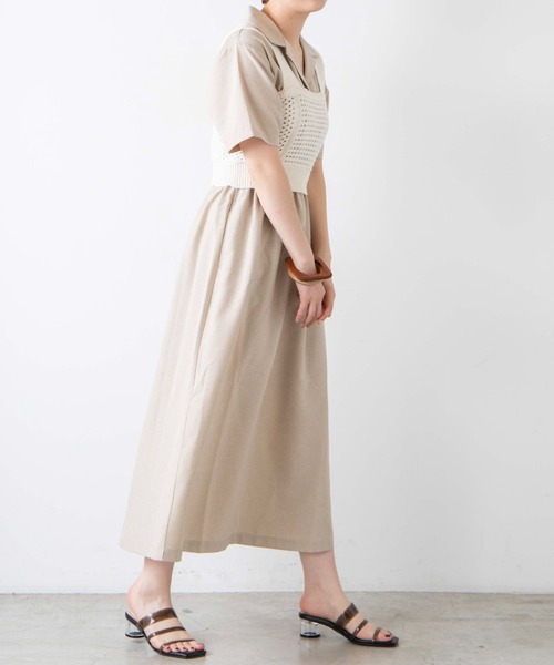 WEGO（ウィゴー）の「WEGO/ダメージニットビスチェ（ベスト・レディース・ブラック/オレンジ/アイボリー/ブルー/ライトグレー・FREE）」の9枚目の写真