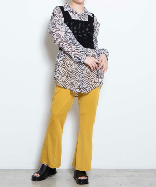 WEGO（ウィゴー）の「WEGO/ダメージニットビスチェ（ベスト・レディース・ブラック/オレンジ/アイボリー/ブルー/ライトグレー・FREE）」の11枚目の写真