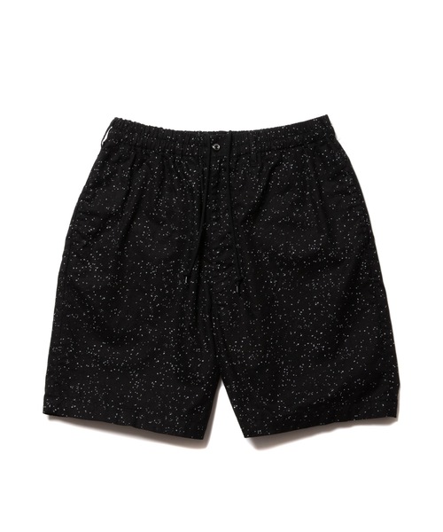 COOTIE PRODUCTIONS(クーティープロダクションズ)の「Splatter Print Easy Shorts(チノパンツ・メンズ・ブラック・MEDIUM/LARGE/X-LARGE/SMALL)」の1枚目の写真