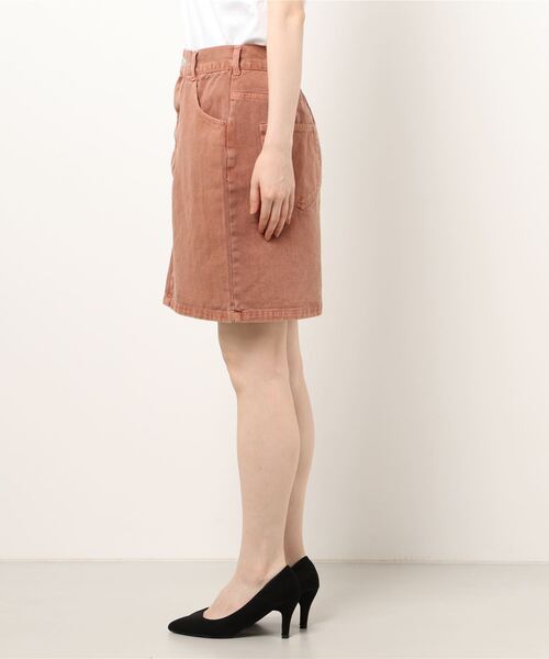 STYLEBLOCK（スタイルブロック）の「デニムピグメント加工ミニスカート（デニムスカート・レディース・チャコールグレー/パープル/ブラウン/ブルー/ライトベージュ・M）」の6枚目の写真