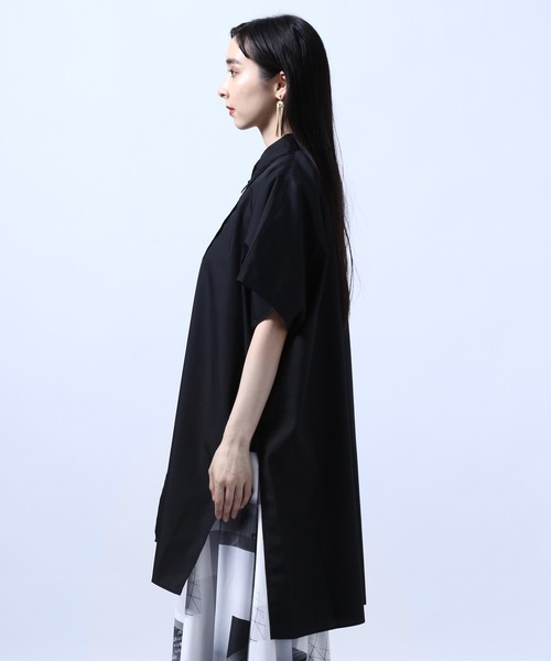 HARE（ハレ）の「ドルマンビッグシャツ(HARE)（シャツ/ブラウス・レディース・ブラック/オフホワイト・FREE）」の12枚目の写真