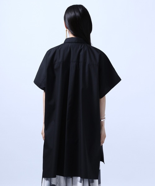HARE（ハレ）の「ドルマンビッグシャツ(HARE)（シャツ/ブラウス・レディース・ブラック/オフホワイト・FREE）」の3枚目の写真