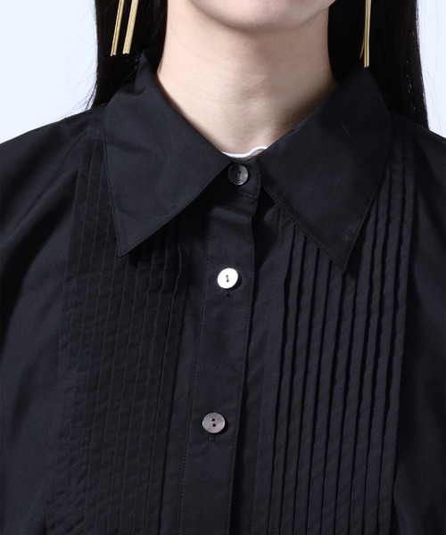 HARE（ハレ）の「ドルマンビッグシャツ(HARE)（シャツ/ブラウス・レディース・ブラック/オフホワイト・FREE）」の9枚目の写真