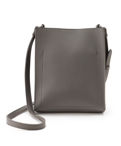 BASECONTROL（ベースコントロール）の「◆レザータッチ 軽量 縦型 コンパクトミニショルダーバッグ（ショルダーバッグ・メンズ・ブラック/グレー/ライトベージュ・99）」の6枚目の写真