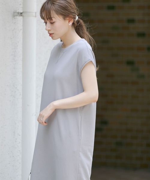 URBAN RESEARCH Sonny Label（アーバンリサーチサニーレーベル）の「サマースウェットロングワンピース（ワンピース・レディース・ネイビー/グレー/ピンク・FREE）」の5枚目の写真