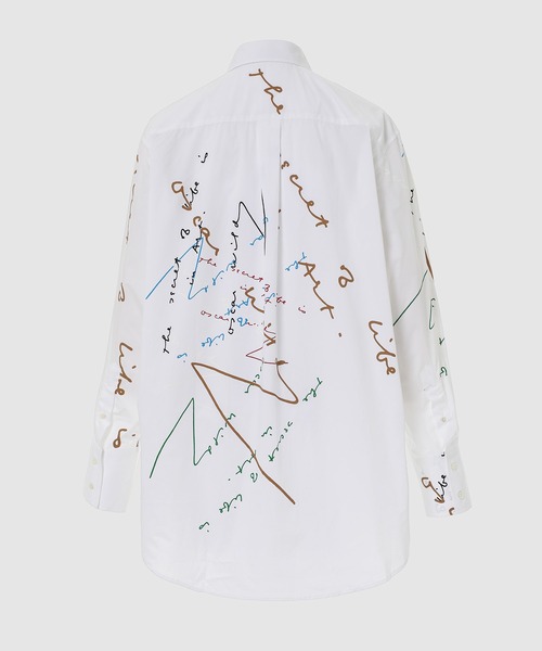 JW Anderson(ジェイダブリューアンダーソン)の「O/W PRINT OVERSIZED SHIRT(シャツ/ブラウス・メンズ・ホワイト系その他・S/M/L)」の3枚目の写真