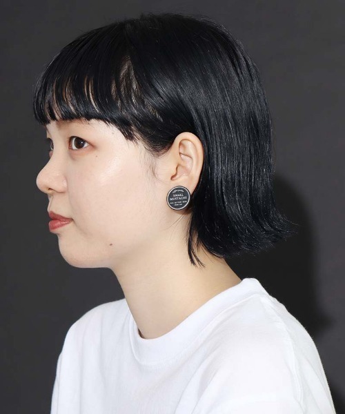I am I in fact...(アイアムアイインファクト)の「SMALL MUSTACHE コースターイヤリング(イヤリング・レディース・グリーン/ブルー/ブラック・FREE)」の12枚目の写真