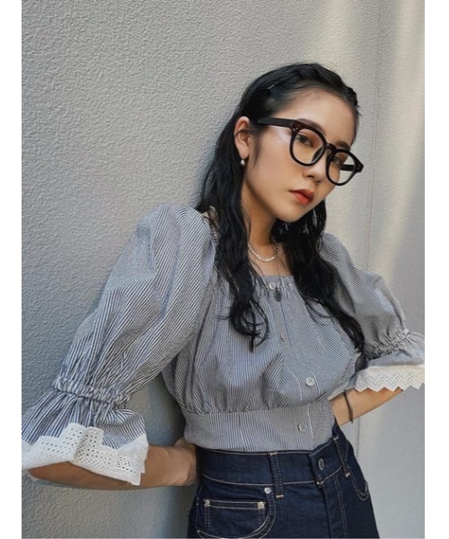 SLY（スライ）の「CLEAR LENS GLASSES クリアレンズ（メガネ・レディース・ブラック/クリア・FREE）」の18枚目の写真