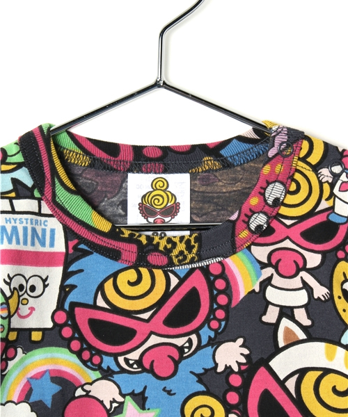 HYSTERIC MINI（ヒステリックミニ）の「BABY Hungry meet the Monsters 総柄 長袖Tシャツ（Tシャツ/カットソー・キッズ・その他/グリーン系その他/ホワイト系その他・80/90）」の8枚目の写真