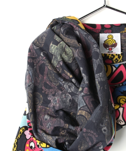 HYSTERIC MINI（ヒステリックミニ）の「BABY Hungry meet the Monsters 総柄 長袖Tシャツ（Tシャツ/カットソー・キッズ・その他/グリーン系その他/ホワイト系その他・80/90）」の9枚目の写真