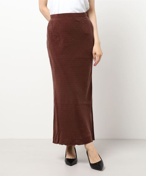 yuw（ユウ）の「ドットタイトマーメイドスカート　957865（スカート・レディース・ブラック/ブラウン/アイボリー・MEDIUM/LARGE）」の18枚目の写真