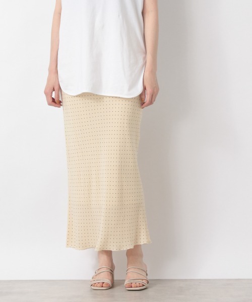 yuw（ユウ）の「ドットタイトマーメイドスカート　957865（スカート・レディース・ブラック/ブラウン/アイボリー・MEDIUM/LARGE）」の6枚目の写真