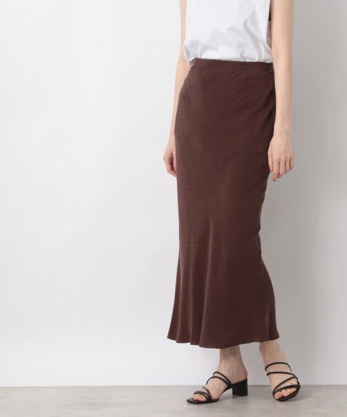 yuw（ユウ）の「ドットタイトマーメイドスカート　957865（スカート・レディース・ブラック/ブラウン/アイボリー・MEDIUM/LARGE）」の7枚目の写真