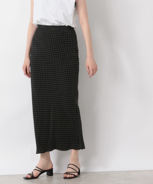 yuw（ユウ）の「ドットタイトマーメイドスカート　957865（スカート・レディース・ブラック/ブラウン/アイボリー・MEDIUM/LARGE）」の8枚目の写真