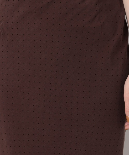 yuw（ユウ）の「ドットタイトマーメイドスカート　957865（スカート・レディース・ブラック/ブラウン/アイボリー・MEDIUM/LARGE）」の16枚目の写真