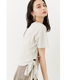 rienda | サイドリボンカットトップス(Tシャツ/カットソー)