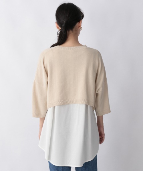 LOWRYS FARM（ローリーズファーム）の「ショートニット２Ｐ６Ｓ　215896（ニット/セーター・レディース・アイボリー/ブラック/グリーン・FREE）」の16枚目の写真