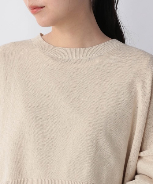 LOWRYS FARM（ローリーズファーム）の「ショートニット２Ｐ６Ｓ　215896（ニット/セーター・レディース・アイボリー/ブラック/グリーン・FREE）」の18枚目の写真