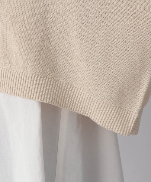 LOWRYS FARM（ローリーズファーム）の「ショートニット２Ｐ６Ｓ　215896（ニット/セーター・レディース・アイボリー/ブラック/グリーン・FREE）」の8枚目の写真