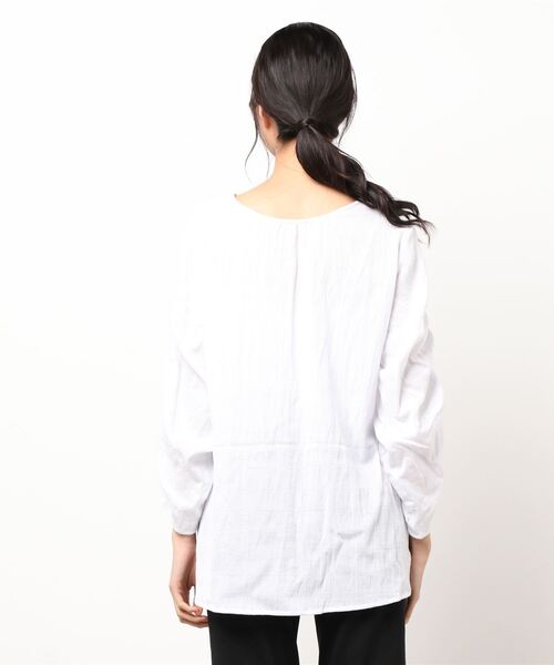 ONEME(ワンム)の「ONEME Back lace blouse(シャツ/ブラウス・レディース・オフホワイト・FREE)」の8枚目の写真