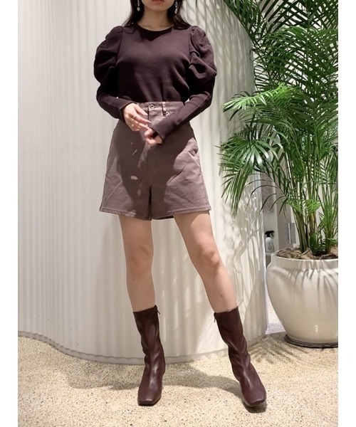 SNIDEL（スナイデル）の「ハイウエストハーフパンツ（その他パンツ