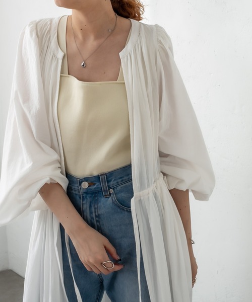 mystic（ミスティック）の「カシュクールティアードワンピース（ワンピース・レディース・オフホワイト/グリーン/バーガンディー・1/2）」の19枚目の写真