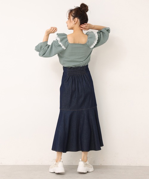 one after another NICE CLAUP（ワンアフターアナザーナイスクラップ）の「フリル衿アソートブラウス（シャツ/ブラウス・レディース・ブラック/アイボリー/ドット/チェック・FREE）」の5枚目の写真