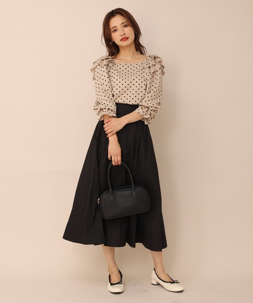 one after another NICE CLAUP（ワンアフターアナザーナイスクラップ）の「フリル衿アソートブラウス（シャツ/ブラウス・レディース・ブラック/アイボリー/ドット/チェック・FREE）」の19枚目の写真