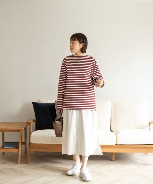 FORK&SPOON（フォークアンドスプーン）の「FORK&SPOON　ボートネックボーダー（Tシャツ/カットソー・メンズ・レッド系その他/ホワイト系その他/グレー系その他/ブルー系その他・3/5/4）」の14枚目の写真