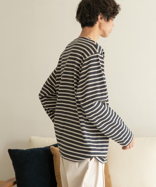 FORK&SPOON（フォークアンドスプーン）の「FORK&SPOON　ボートネックボーダー（Tシャツ/カットソー・メンズ・レッド系その他/ホワイト系その他/グレー系その他/ブルー系その他・3/5/4）」の22枚目の写真