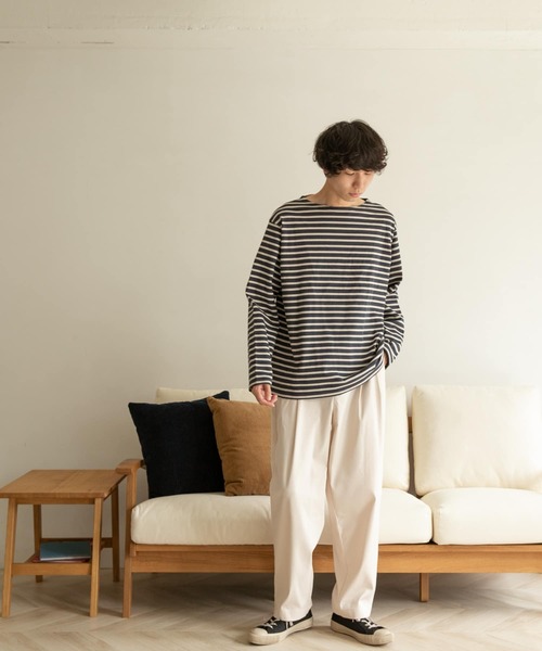 FORK&SPOON（フォークアンドスプーン）の「FORK&SPOON　ボートネックボーダー（Tシャツ/カットソー・メンズ・レッド系その他/ホワイト系その他/グレー系その他/ブルー系その他・3/5/4）」の15枚目の写真