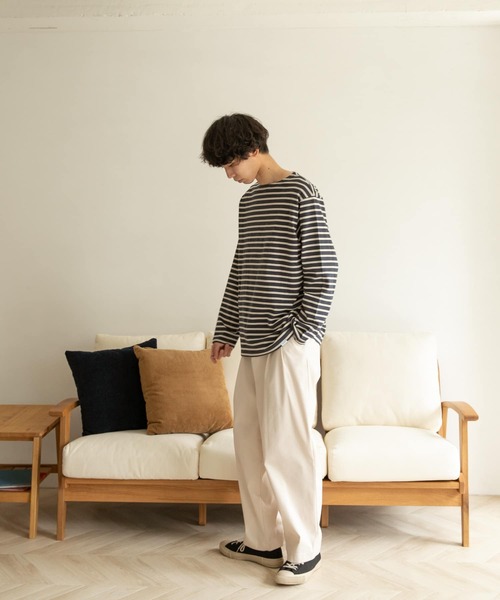 FORK&SPOON（フォークアンドスプーン）の「FORK&SPOON　ボートネックボーダー（Tシャツ/カットソー・メンズ・レッド系その他/ホワイト系その他/グレー系その他/ブルー系その他・3/5/4）」の7枚目の写真