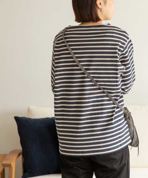 FORK&SPOON（フォークアンドスプーン）の「FORK&SPOON　ボートネックボーダー（Tシャツ/カットソー・メンズ・レッド系その他/ホワイト系その他/グレー系その他/ブルー系その他・3/5/4）」の8枚目の写真