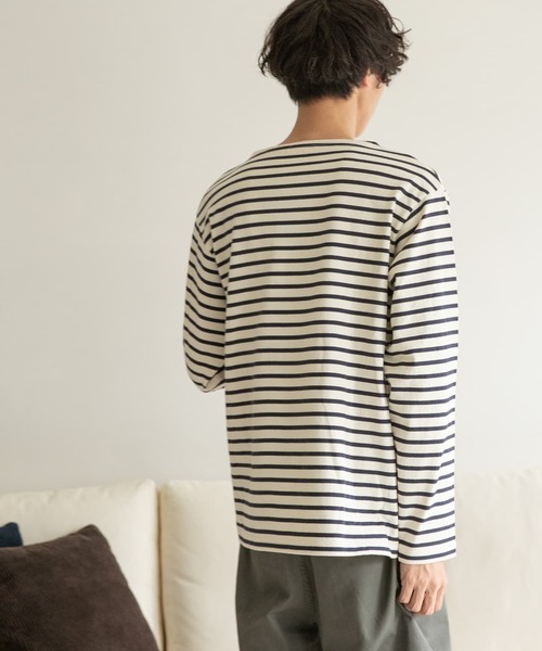 FORK&SPOON（フォークアンドスプーン）の「FORK&SPOON　ボートネックボーダー（Tシャツ/カットソー・メンズ・レッド系その他/ホワイト系その他/グレー系その他/ブルー系その他・3/5/4）」の18枚目の写真