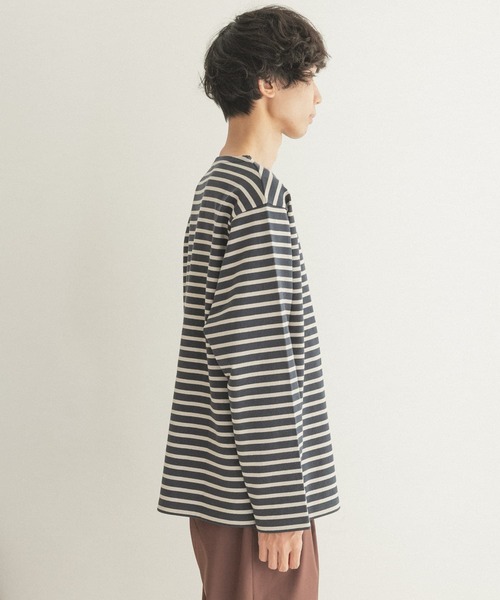 FORK&SPOON（フォークアンドスプーン）の「FORK&SPOON　ボートネックボーダー（Tシャツ/カットソー・メンズ・レッド系その他/ホワイト系その他/グレー系その他/ブルー系その他・3/5/4）」の11枚目の写真