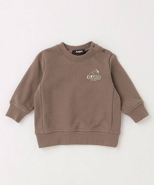 XLARGE KIDS（エクストララージキッズ）の「OGゴリラトレーナー（スウェット・キッズ・アイボリー/ブラウン/トップグレー/ブラック・110cm/120cm/90cm/100cm/80ｃｍ/130cm/140cm）」の4枚目の写真