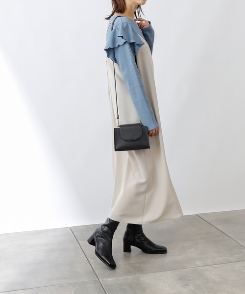 COLONY 2139（コロニートゥーワンスリーナイン）の「ランダムテレコ肩フリル長袖Tシャツ（Tシャツ/カットソー・レディース・アイボリー/ブルー/ブラック・SMALL/MEDIUM）」の22枚目の写真