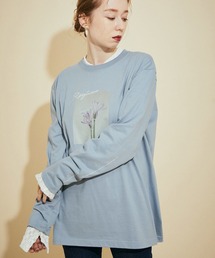 MADEMOISELLE ROPE' | <新色追加>【VTA for MADEMOISELLE】フラワーフォトロングスリーブTシャツ(Tシャツ/カットソー)