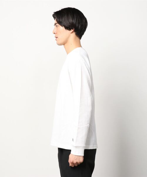DISCUS（ディスカス）の「DISCUS ディスカス 無地ワッフルロングスリーブTシャツ（Tシャツ/カットソー・メンズ・ホワイト/ブラック/グレー/カーキ/ブルー・M/L/XL）」の9枚目の写真