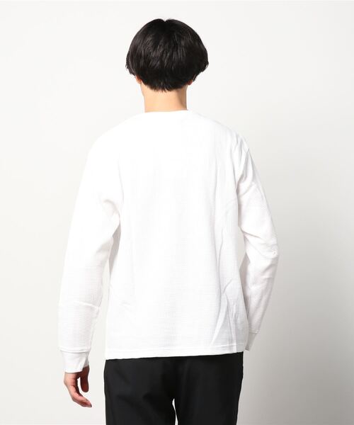 DISCUS（ディスカス）の「DISCUS ディスカス 無地ワッフルロングスリーブTシャツ（Tシャツ/カットソー・メンズ・ホワイト/ブラック/グレー/カーキ/ブルー・M/L/XL）」の7枚目の写真
