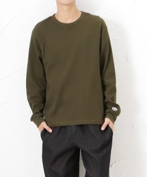 DISCUS ディスカス 無地ワッフルロングスリーブTシャツ