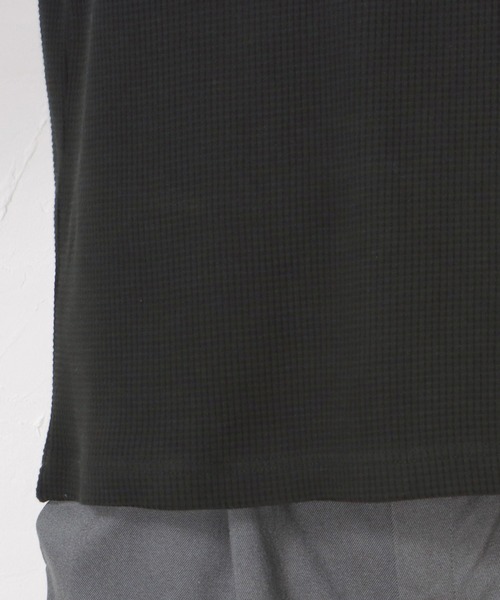 DISCUS（ディスカス）の「DISCUS ディスカス 無地ワッフルロングスリーブTシャツ（Tシャツ/カットソー・メンズ・ホワイト/ブラック/グレー/カーキ/ブルー・M/L/XL）」の19枚目の写真