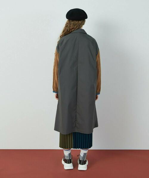 FRAPBOIS（フラボア）の「ケーブルチェスター コート（その他アウター・レディース・グレイッシュベージュ/チャコールグレー・1/2）」の15枚目の写真