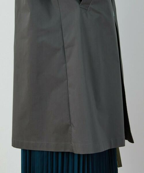 FRAPBOIS（フラボア）の「ケーブルチェスター コート（その他アウター・レディース・グレイッシュベージュ/チャコールグレー・1/2）」の6枚目の写真